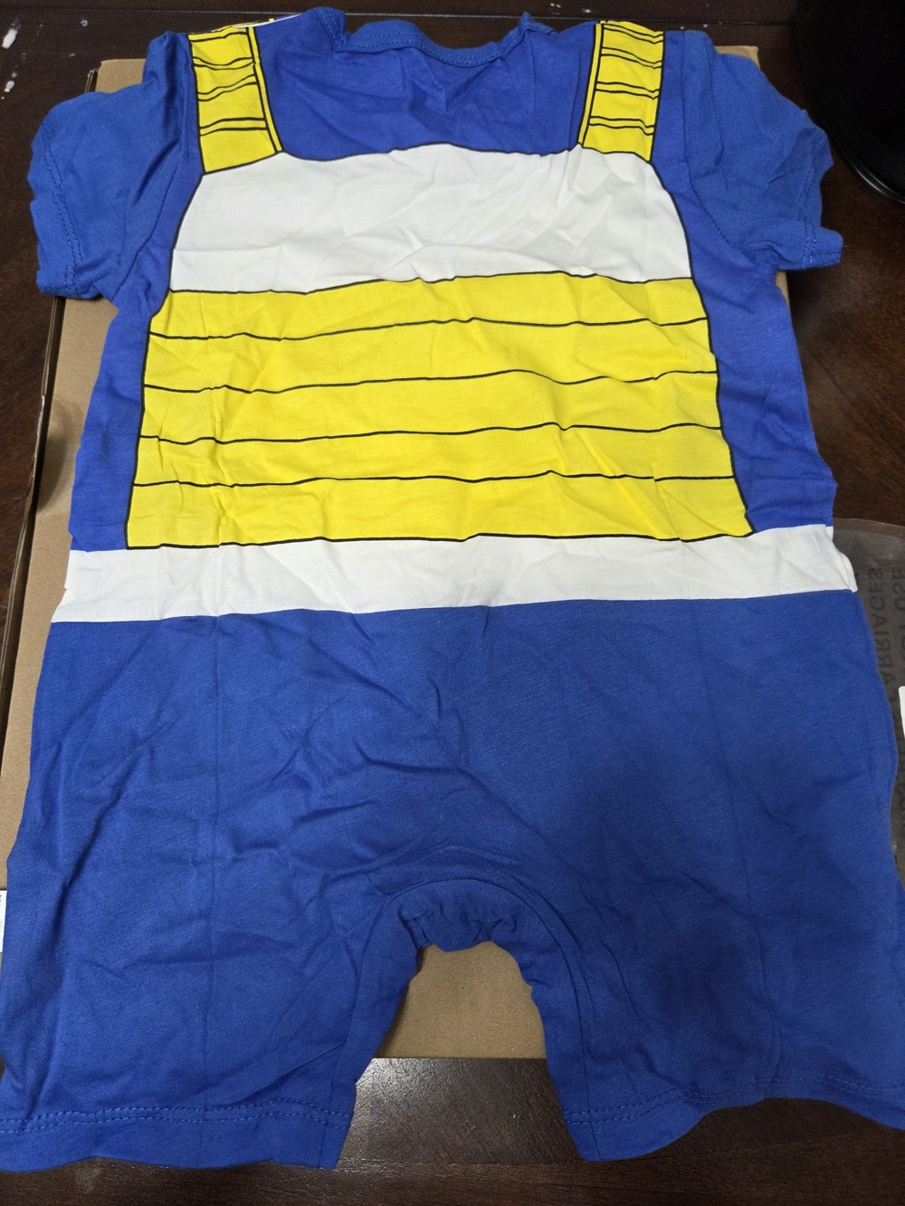 Blue and Yellow Striped Kids One-Piece Romper